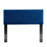 Alyson Angular Channel Tufted Performance Velvet Full / Queen Headboard