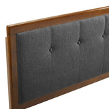 Draper Tufted Queen Fabric and Wood Headboard