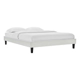 Reign Queen Performance Velvet Platform Bed Frame