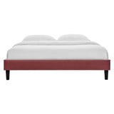 Reign King Performance Velvet Platform Bed Frame