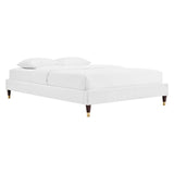 Harlow Full Performance Velvet Platform Bed Frame