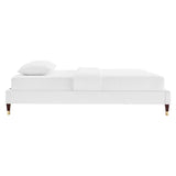 Harlow Full Performance Velvet Platform Bed Frame