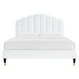 Daisy Performance Velvet Queen Platform Bed