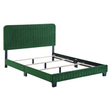 Celine Channel Tufted Performance Velvet King Bed