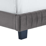 Celine Channel Tufted Performance Velvet King Bed