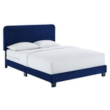 Celine Channel Tufted Performance Velvet King Bed