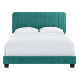 Celine Channel Tufted Performance Velvet King Bed