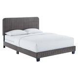 Celine Channel Tufted Performance Velvet Queen Bed