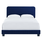 Celine Channel Tufted Performance Velvet Queen Bed