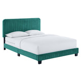 Celine Channel Tufted Performance Velvet Twin Bed