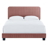 Celine Channel Tufted Performance Velvet King Platform Bed