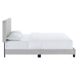 Celine Channel Tufted Performance Velvet King Platform Bed