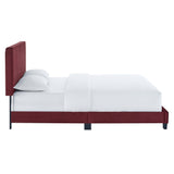 Celine Channel Tufted Performance Velvet Queen Platform Bed