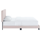 Celine Channel Tufted Performance Velvet Queen Platform Bed