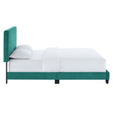 Celine Channel Tufted Performance Velvet Queen Platform Bed