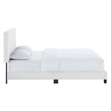 Celine Channel Tufted Performance Velvet Queen Platform Bed