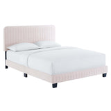 Celine Channel Tufted Performance Velvet Full Platform Bed