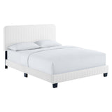 Celine Channel Tufted Performance Velvet Full Platform Bed