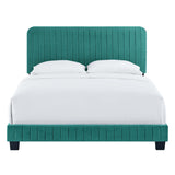 Celine Channel Tufted Performance Velvet Twin Platform Bed