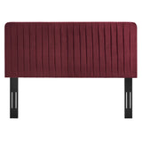 Milenna Channel Tufted Performance Velvet Twin Headboard