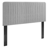 Milenna Channel Tufted Upholstered Fabric Twin Headboard