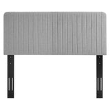 Milenna Channel Tufted Upholstered Fabric Full/Queen Headboard