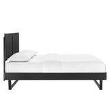 Alana Queen Wood Platform Bed With Angular Frame