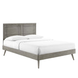 Marlee Queen Wood Platform Bed With Splayed Legs