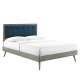 Willow Queen Wood Platform Bed With Splayed Legs