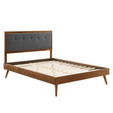 Willow Queen Wood Platform Bed With Splayed Legs