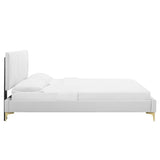 Peyton Performance Velvet Queen Platform Bed