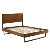 Alana King Wood Platform Bed With Angular Frame