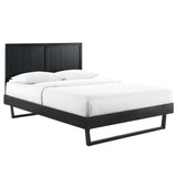 Alana Twin Wood Platform Bed With Angular Frame