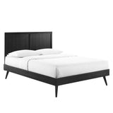 Alana Twin Wood Platform Bed With Splayed Legs