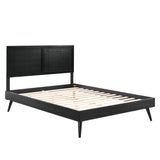 Marlee King Wood Platform Bed With Splayed Legs