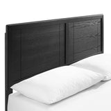 Marlee King Wood Platform Bed With Splayed Legs