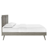 Marlee Twin Wood Platform Bed With Splayed Legs