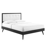 Willow King Wood Platform Bed With Splayed Legs