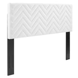 Mercy Chevron Tufted Performance Velvet Twin Headboard