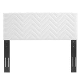 Mercy Chevron Tufted Performance Velvet Twin Headboard