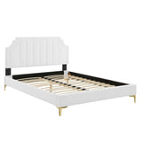 Sienna Performance Velvet Queen Platform Bed