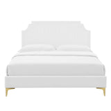 Sienna Performance Velvet Queen Platform Bed