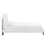 Sienna Performance Velvet Queen Platform Bed