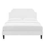 Sienna Performance Velvet Queen Platform Bed