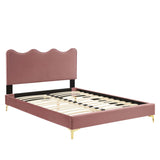 Current Performance Velvet Twin Platform Bed