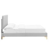 Current Performance Velvet Twin Platform Bed