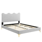 Current Performance Velvet Twin Platform Bed