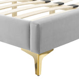 Current Performance Velvet Twin Platform Bed