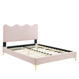 Current Performance Velvet Twin Platform Bed