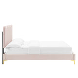 Current Performance Velvet Twin Platform Bed